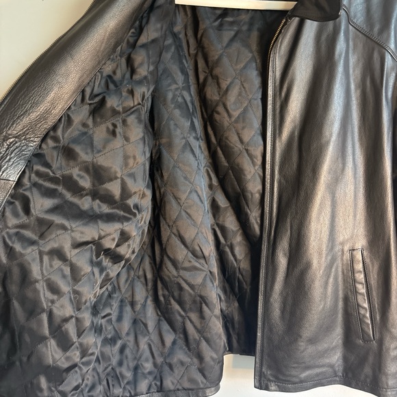 Croft & Barrow Black Leather Jacket - Picture 4 of 5